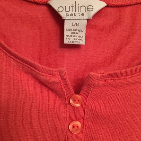 3/$15- ✨Outline Salmon Sleeveless Top✨ADD-ON ITEM $50➕✨ - Picture 3 of 6